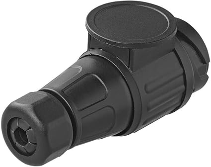 Enchufe De Remolque De 13 Pines 12V Negro  Negro