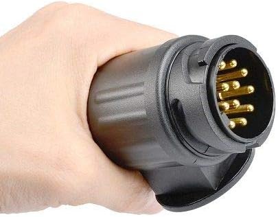 Enchufe De Remolque De 13 Pines 12V Negro  Negro
