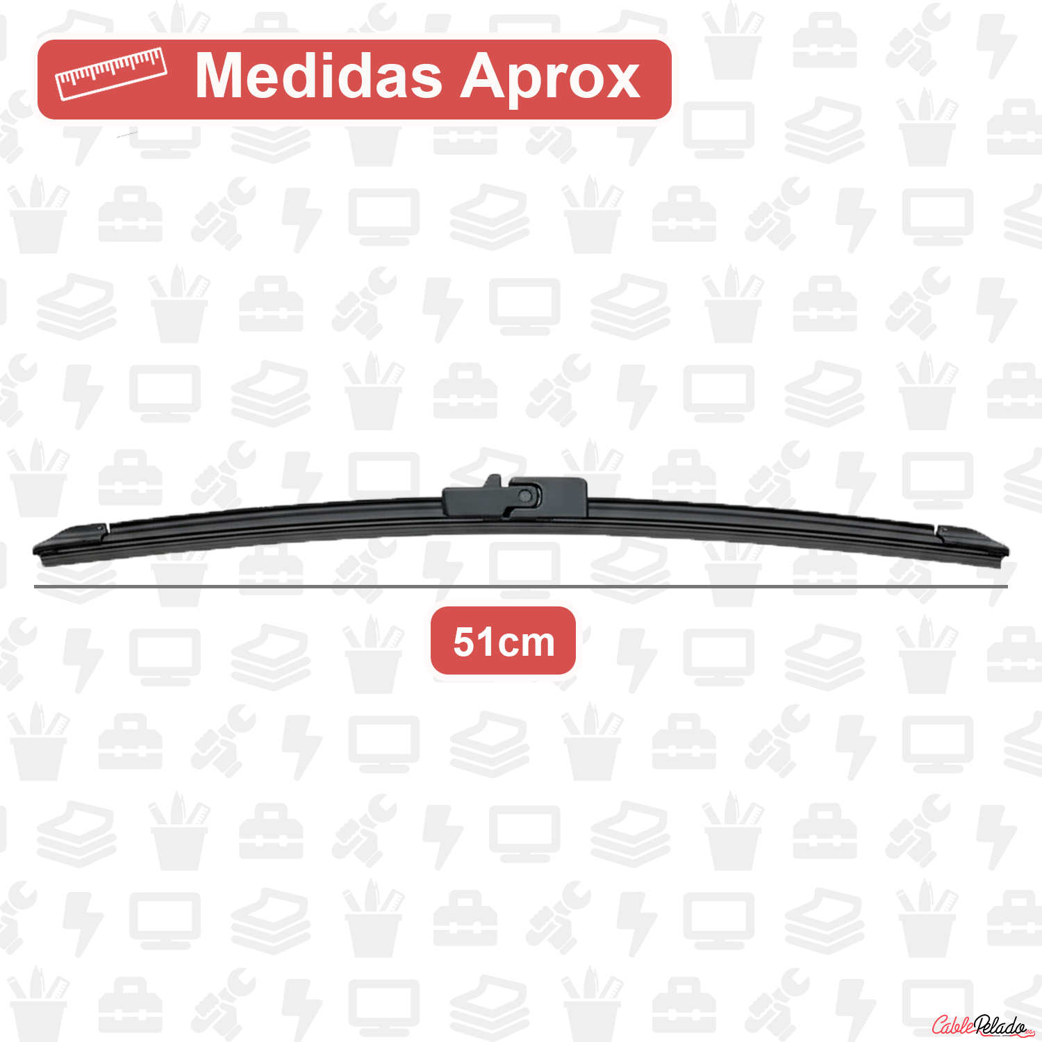 Escobilla Limpiaparabrisas 1 plus 51cm  Negro