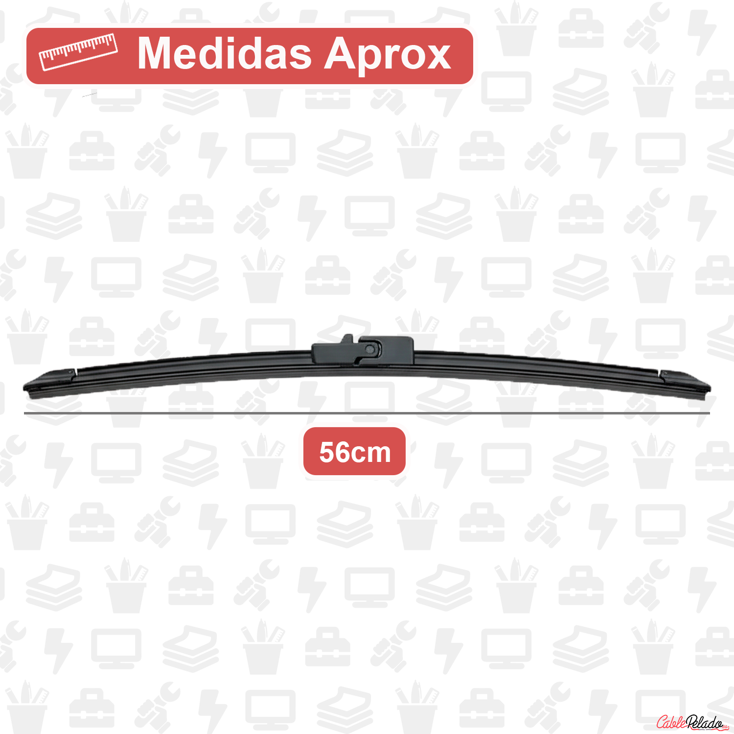 Escobilla Limpiaparabrisas 1 plus 56cm  Negro