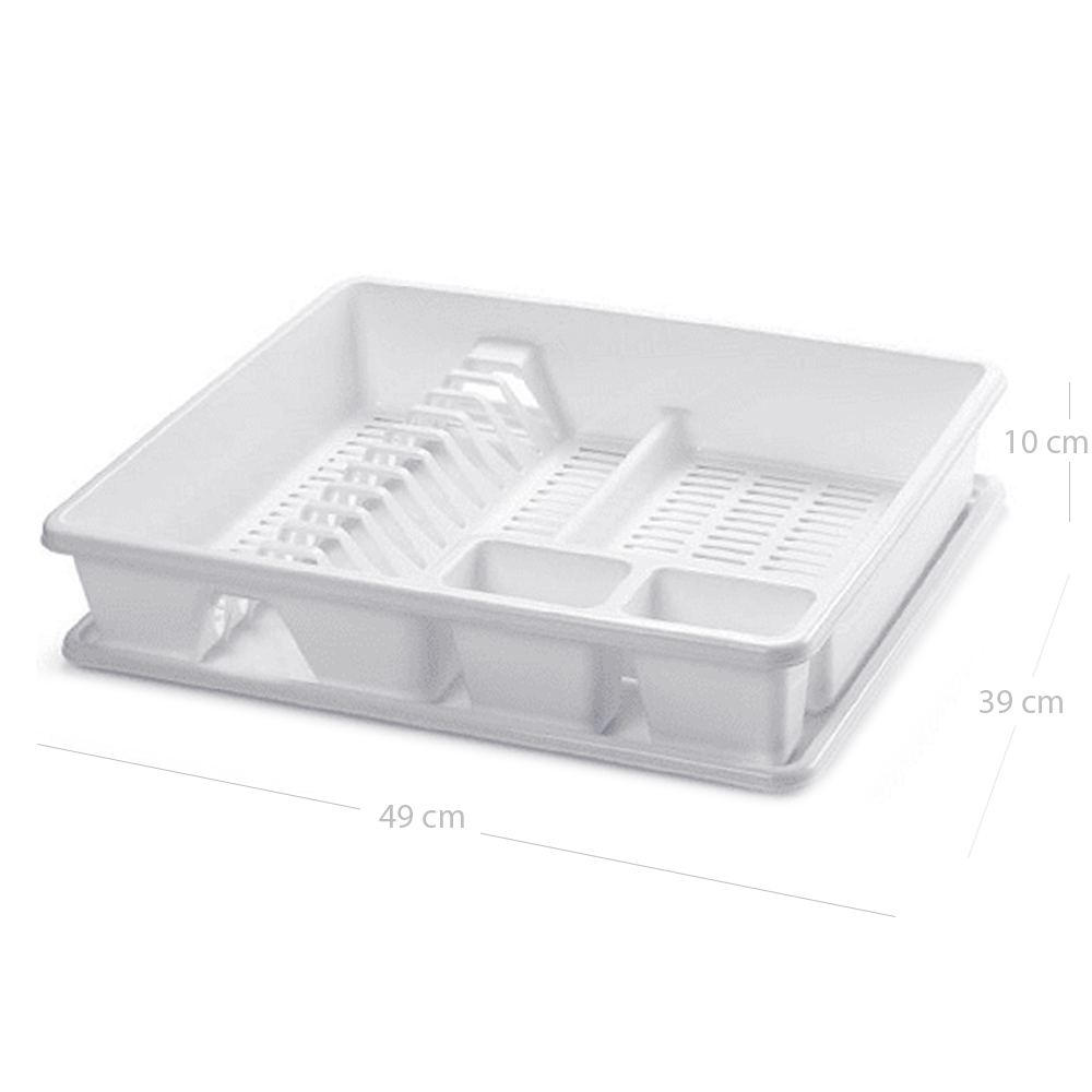 Escurreplato de plastico  Blanco