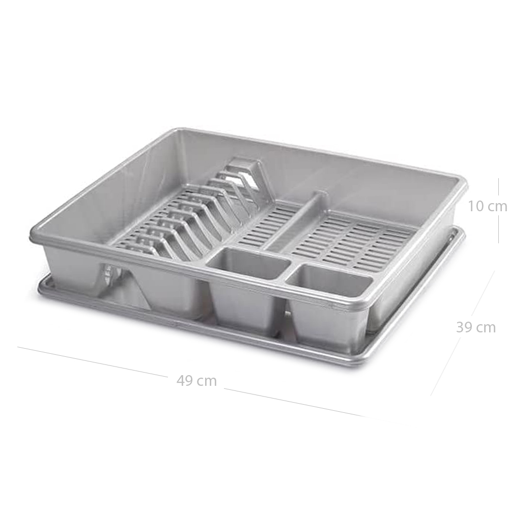 Escurreplato de plastico  Gris