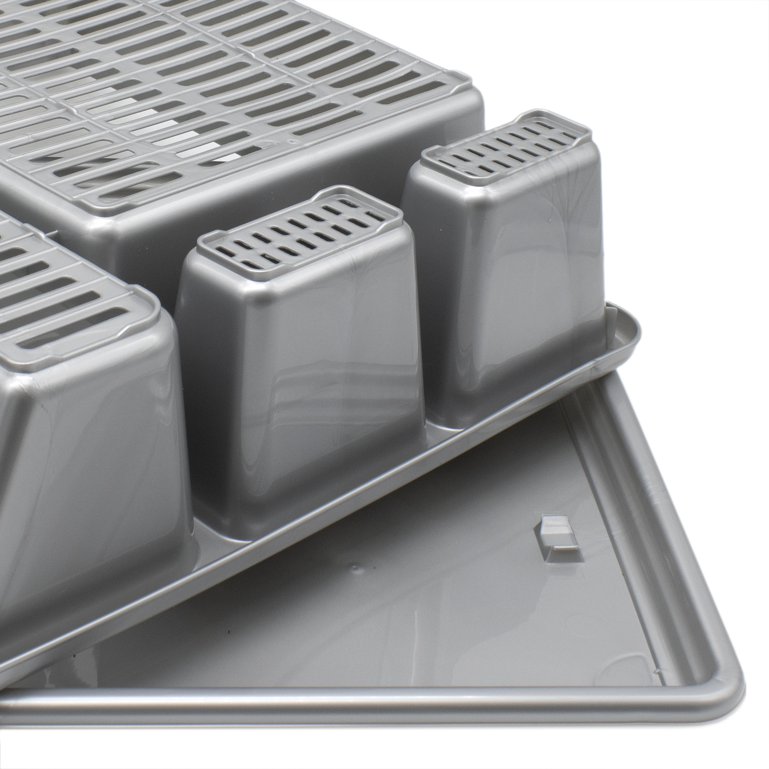 Escurreplato de plastico  Gris