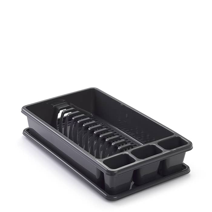 Escurreplato de plastico mediano  Negro