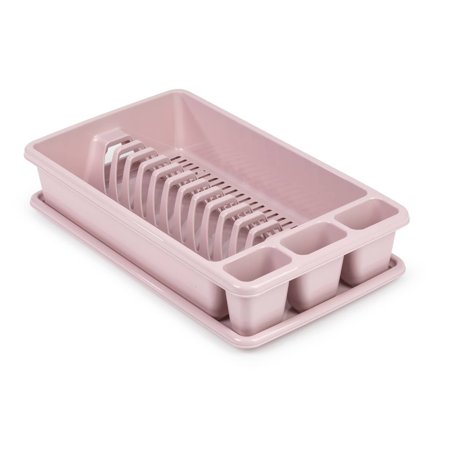 Escurreplato de plastico mediano  Rosa claro