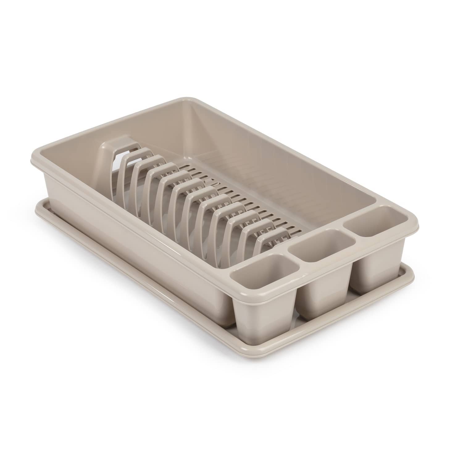 Escurreplato de plastico mediano  Beige