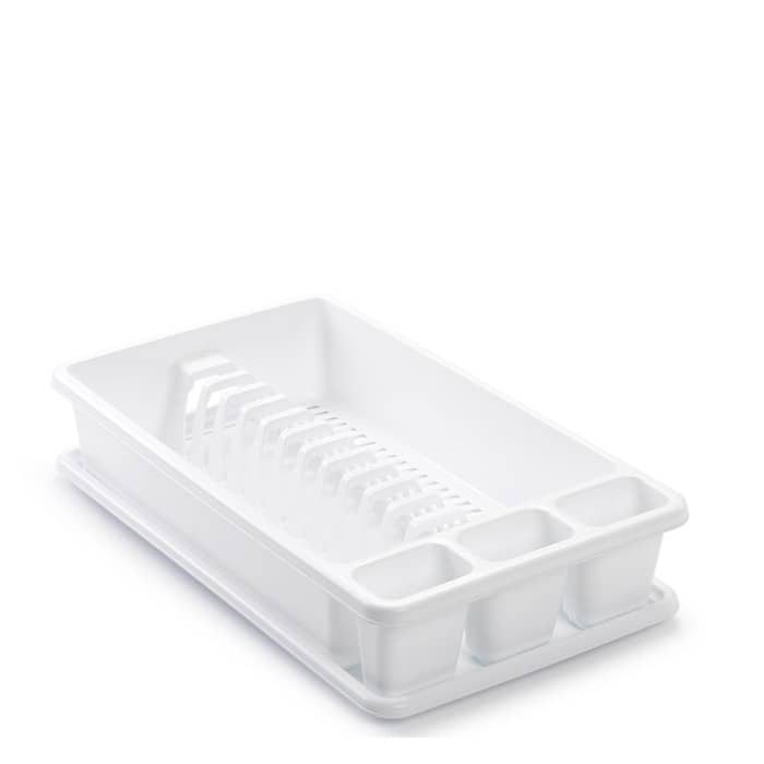 Escurreplato de plastico mediano  Blanco