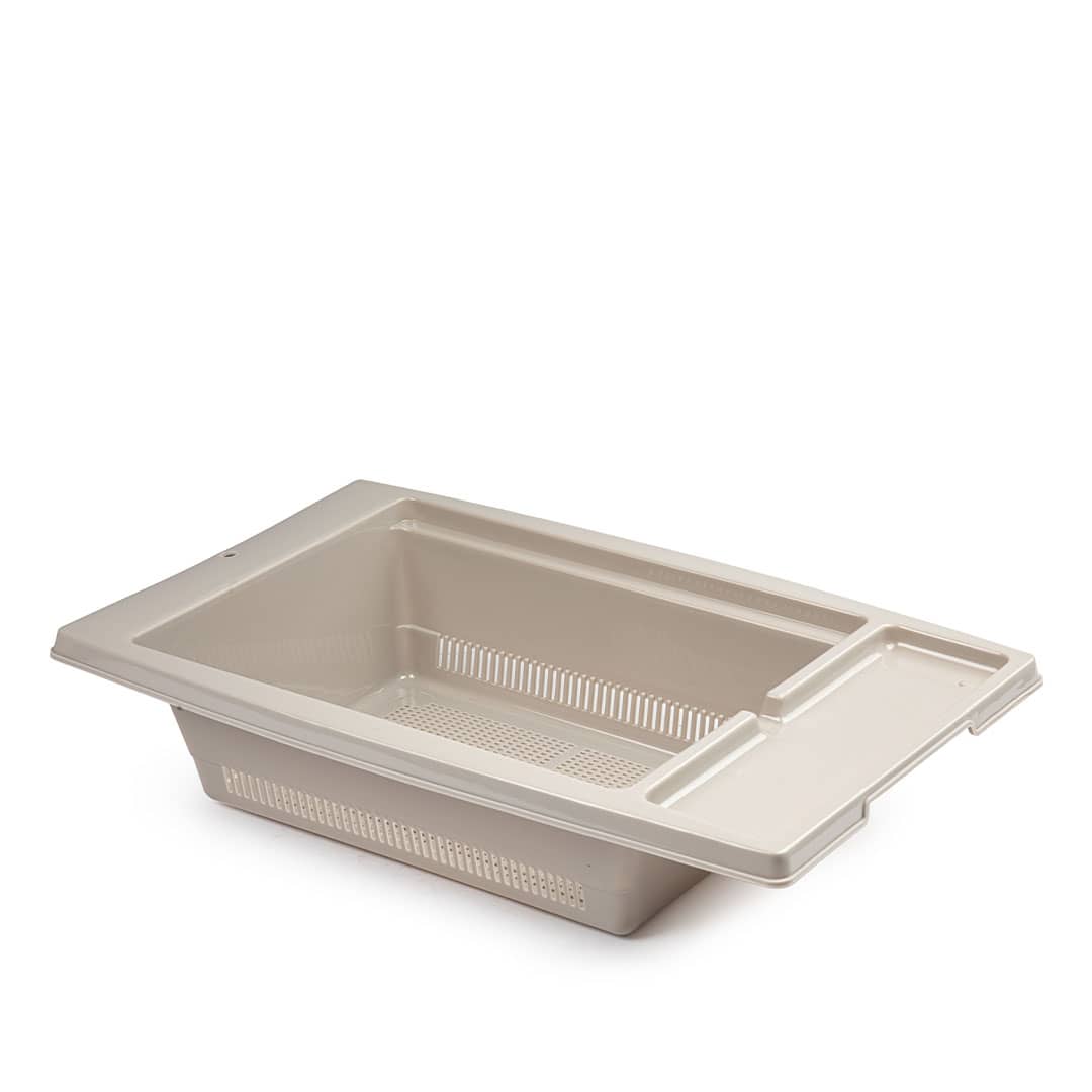 Escurreplatos para fregadero de plastico  Beige