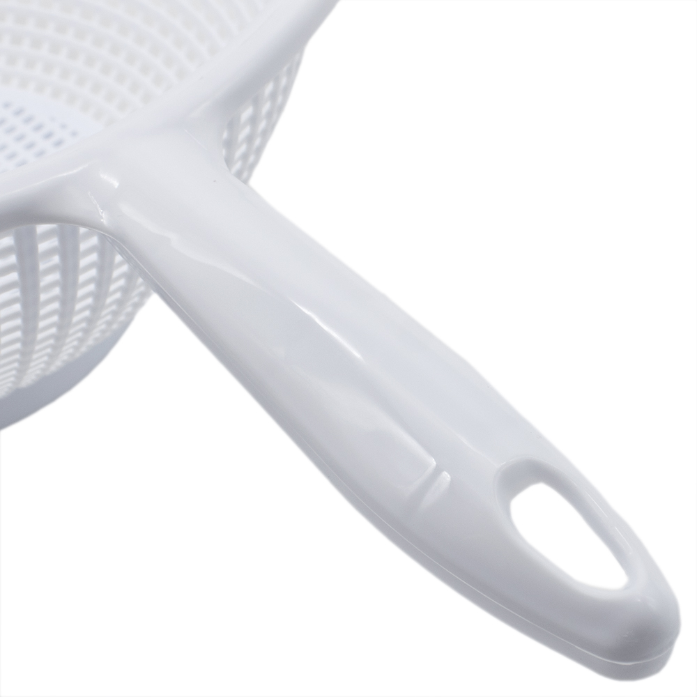 Escurridor verduras con mango plastico 22 cm Blanco