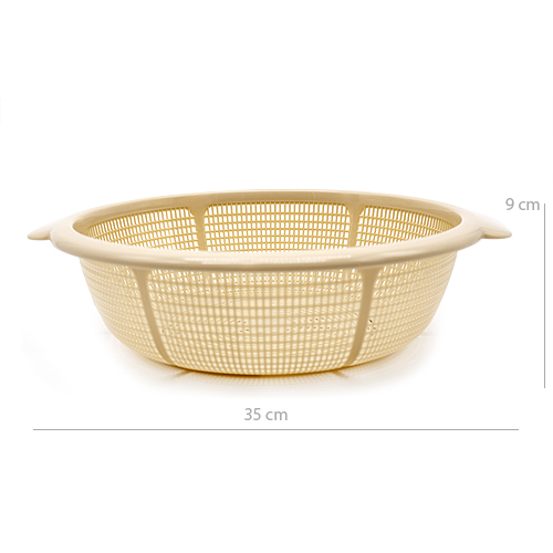 Escurridor verduras plastico 31 cm Beige