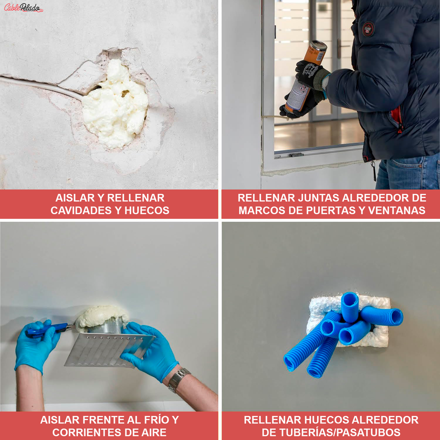 Espuma De Poliuretano Alta Expansión Con Cánula 300 ml
