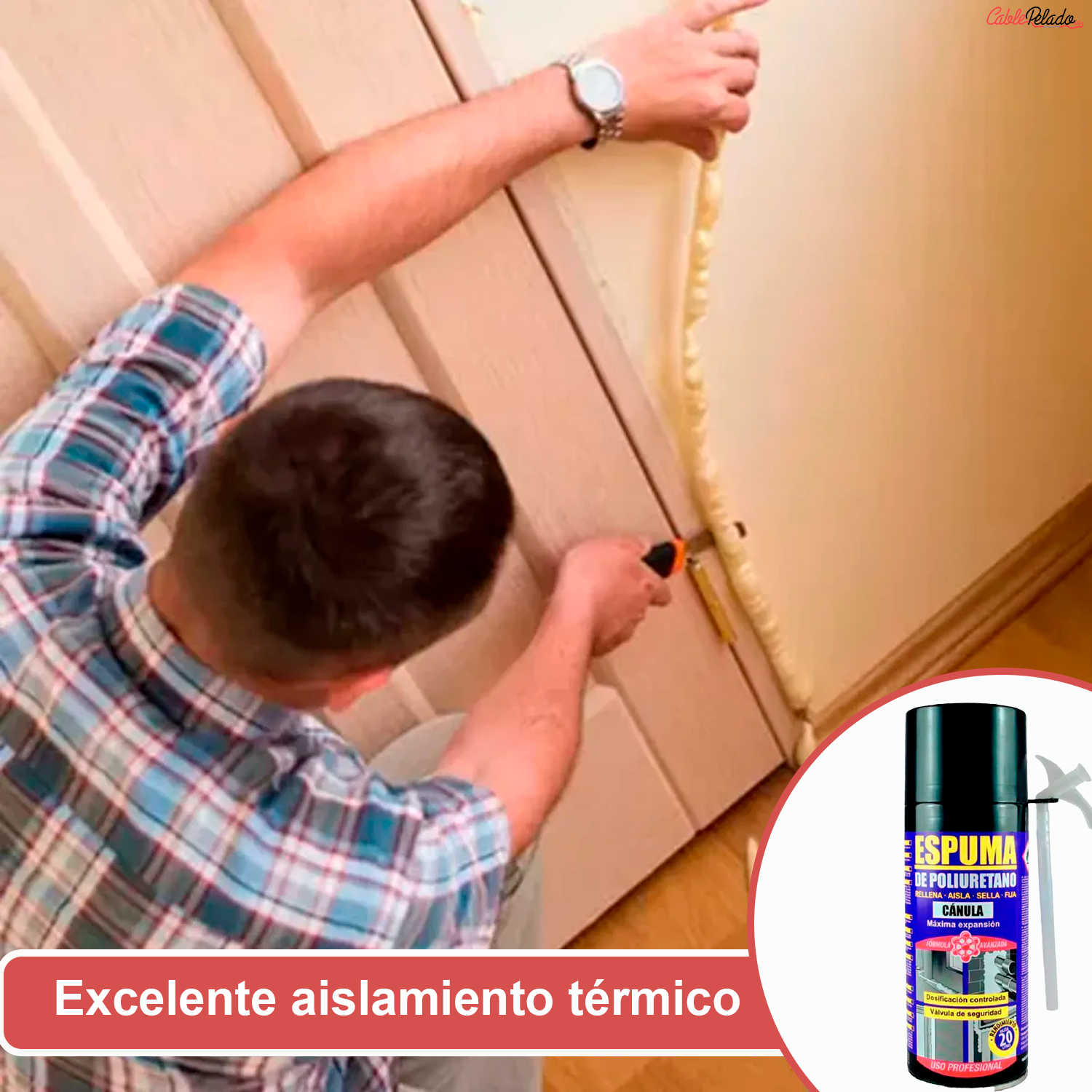 Espuma De Poliuretano Alta Expansión Con Cánula 300 ml