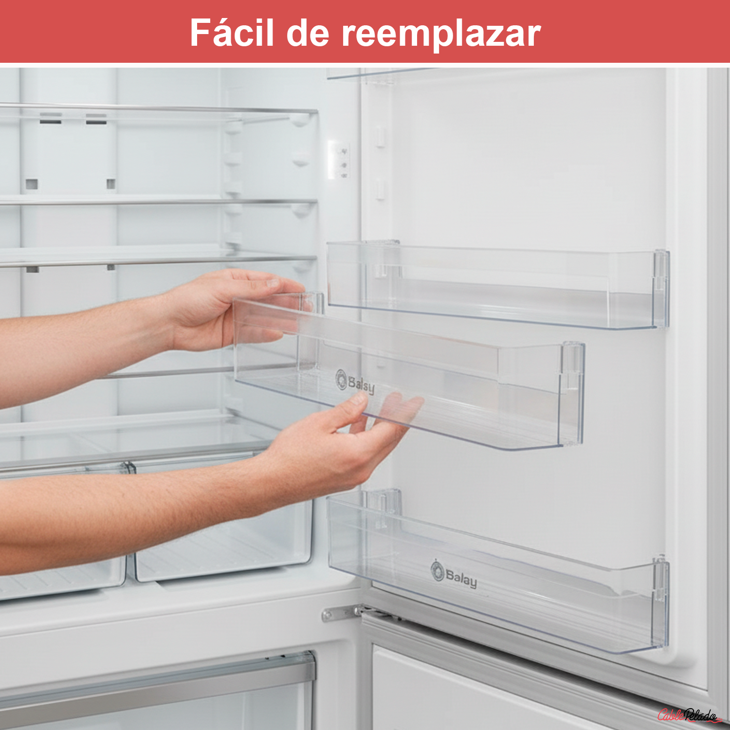 Estante Botellero Frigorífico Compatible Con Balay 11022295  Transparente