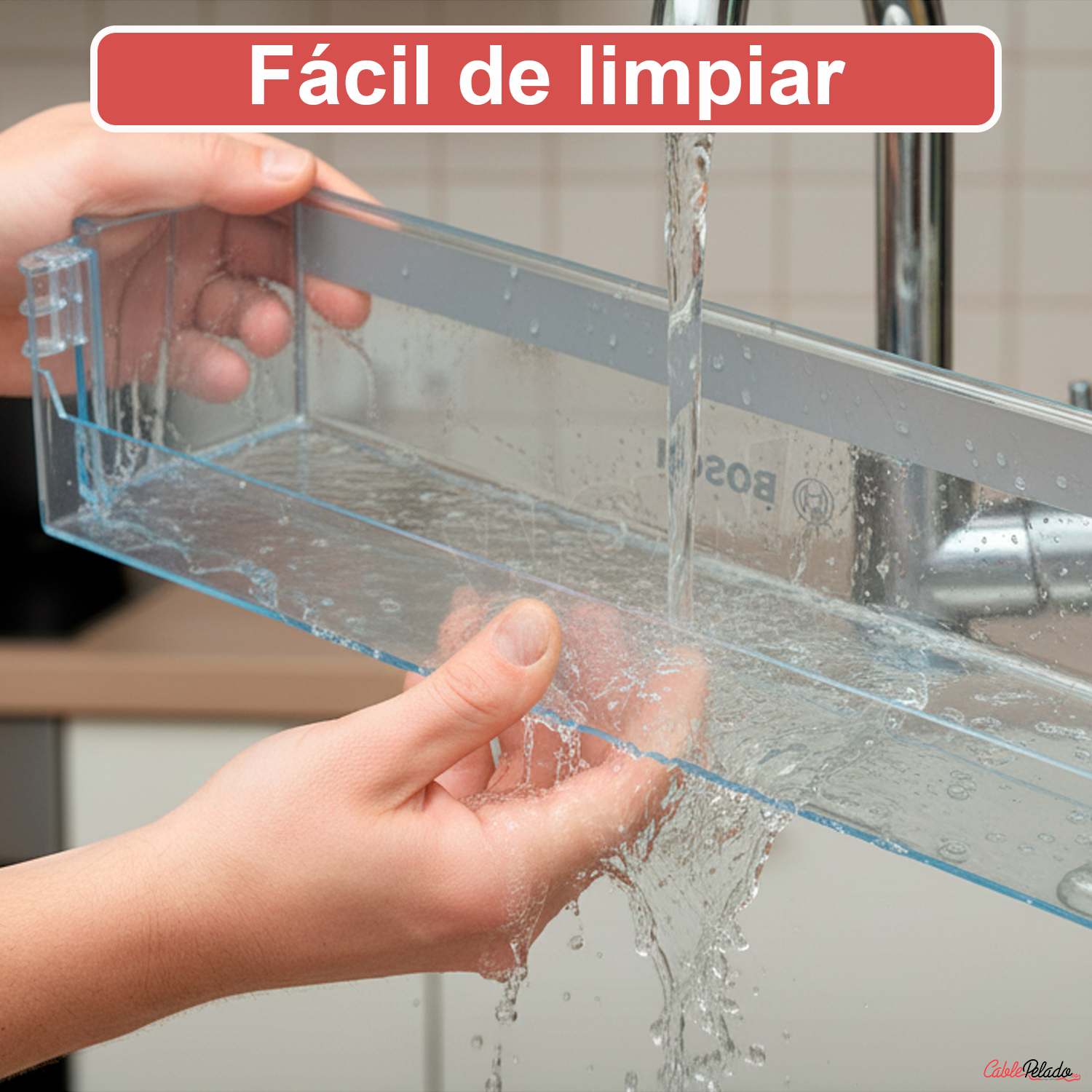 Estante Botellero Frigorífico Compatible Con Bosch 00704751  Transparente