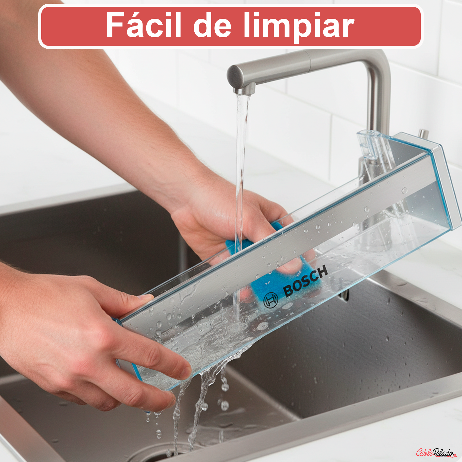 Estante Botellero Frigorífico Compatible Con Bosch 00744473  Transparente
