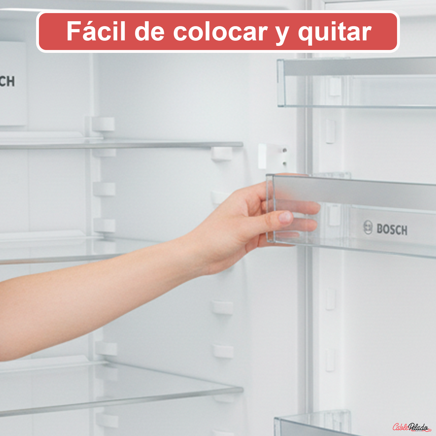 Estante Botellero Frigorífico Compatible Con Bosch Código Original 00744473  Transparente