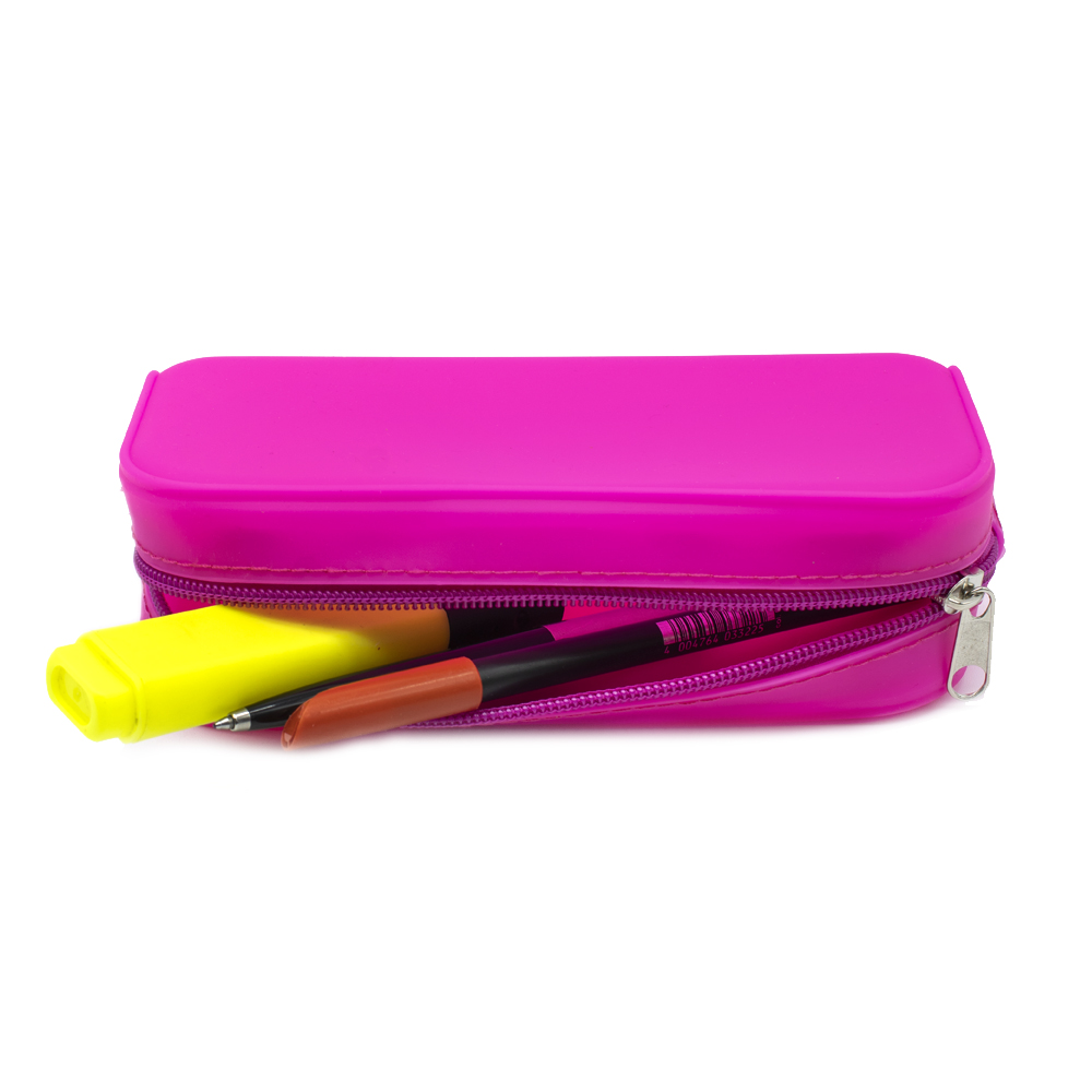 Estuche silicona Fluorescente  Rosa