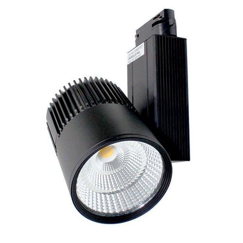 Foco carril led Dori orientable luz neutra  Negro  30W