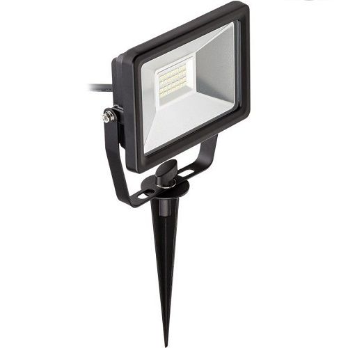 Foco Proyector led para jardin  Negro  20W