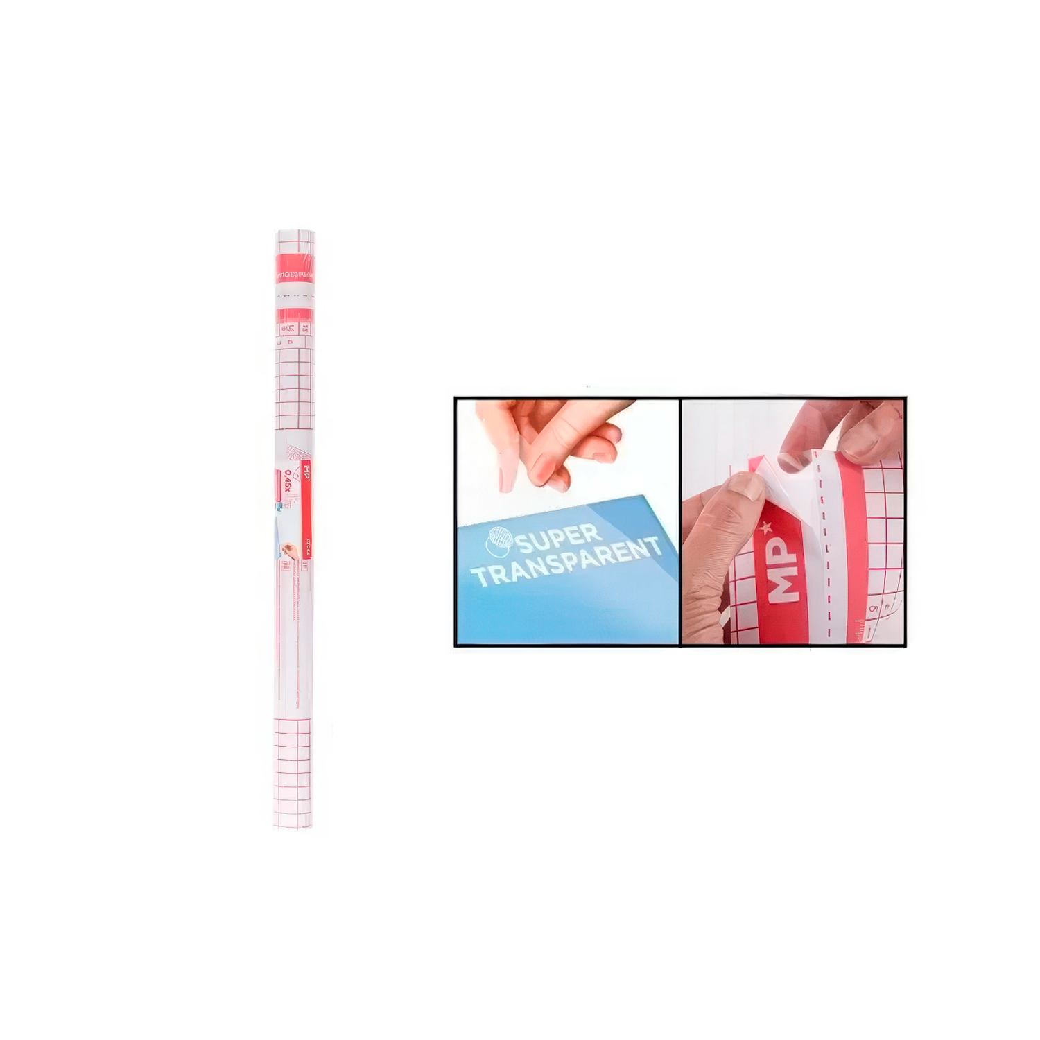 Forro Adhesivo transparente 0.45 X 1.5M PF043  Transparente