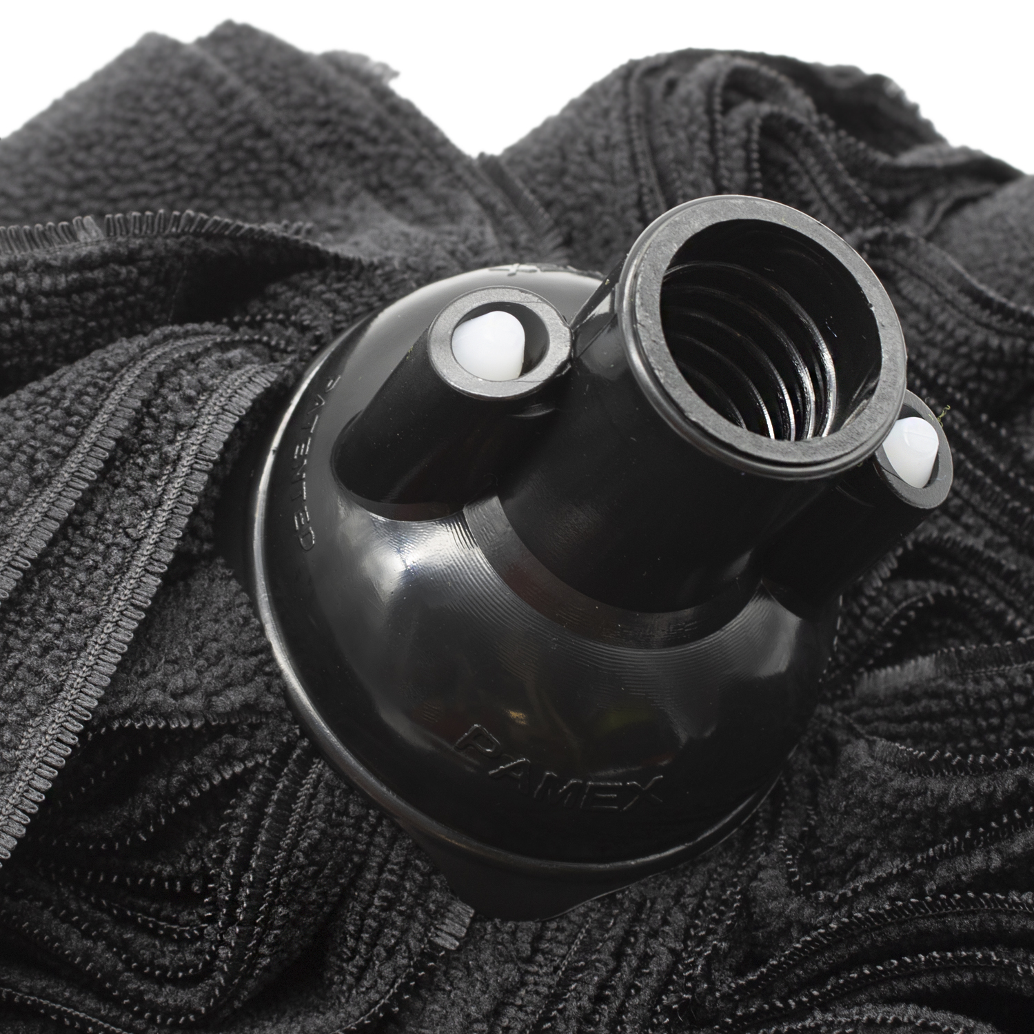 Fregona Ecologica Micro Fibra Tiras Planas  Negro