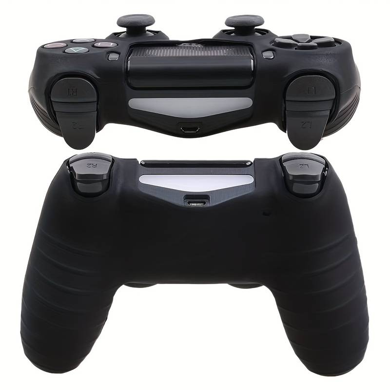 Funda carcasa protector silicona para mando PS4 Negro