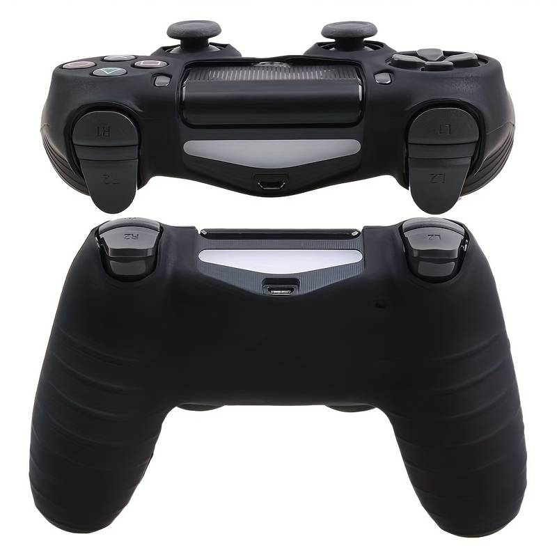 Funda carcasa protector silicona para mando PS4  Negro