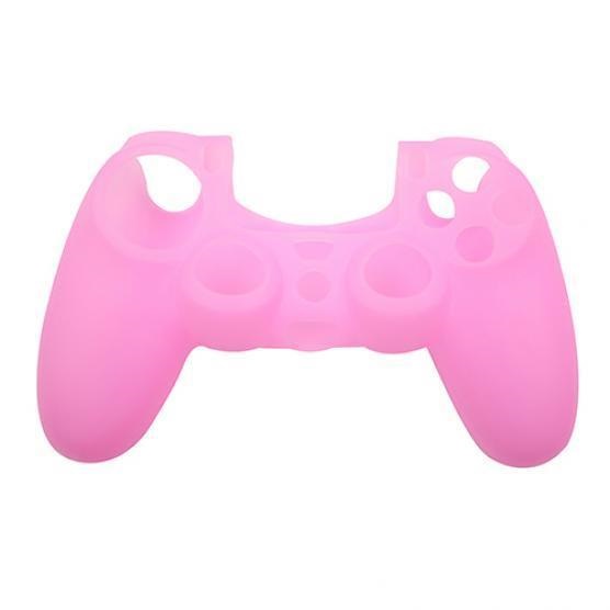 Funda carcasa protector silicona para mando PS4  Rosa