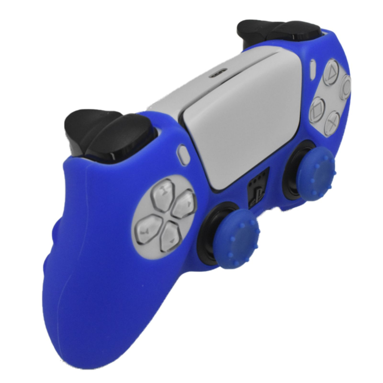 Funda carcasa protector silicona para mando PS5  Azul
