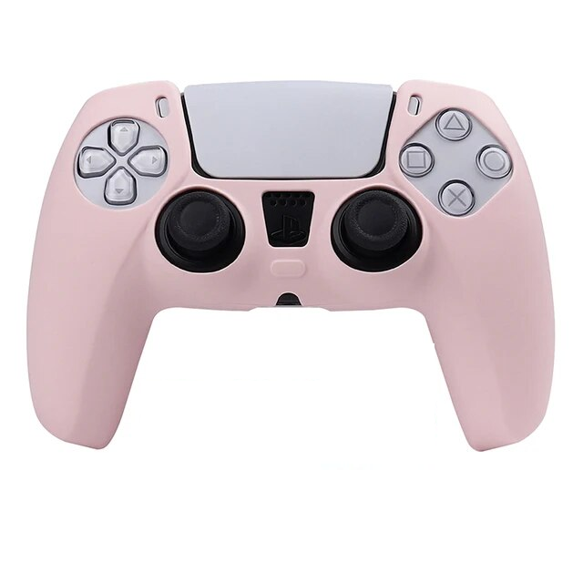 Funda carcasa protector silicona para mando PS5  Rosa