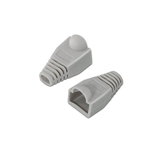 Funda para conector de red RJ45 (10ud/bolsa)  Gris