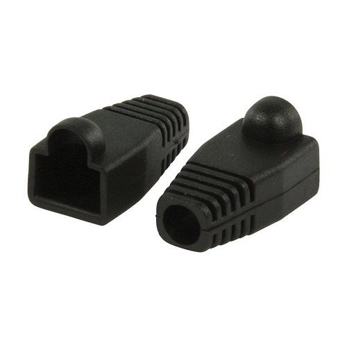 Funda para conector de red RJ45 (10ud/bolsa)  Negro