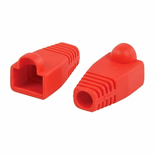 Funda para conector de red RJ45 (10ud/bolsa)  Rojo