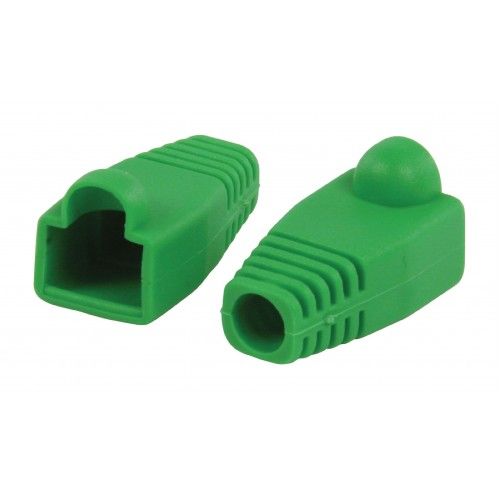 Funda para conector de red RJ45 (10ud/bolsa)  Verde