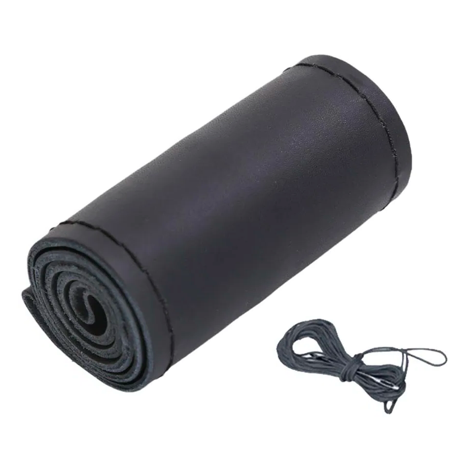 Funda Para Volante Lisa Con Agujas E Hilo  Negro
