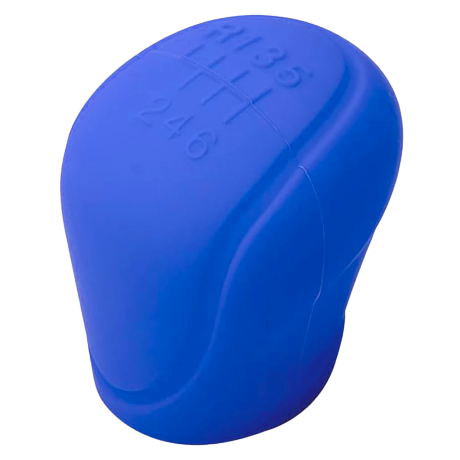 Funda Pomo Cambios Marcha Coche Silicona Suave 6 Marchas  Azul