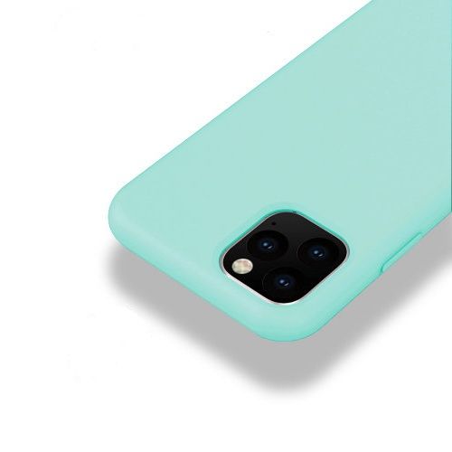 Funda silicona iphone 11 textura suave  Verde claro
