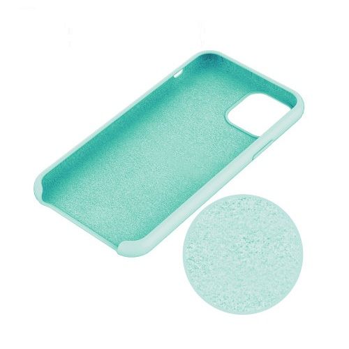 Funda silicona iphone 11 textura suave  Verde claro