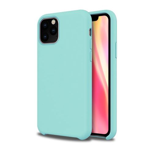 Funda silicona iphone 11 textura suave  Verde claro