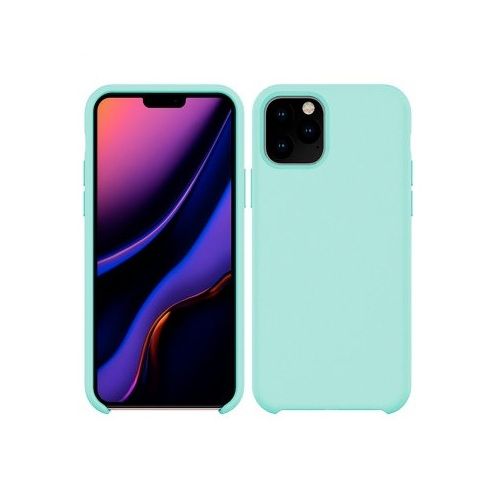 Funda silicona iphone 11 textura suave  Verde claro
