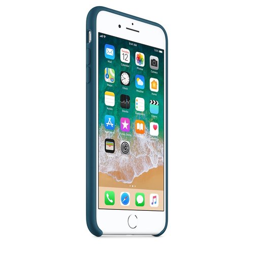 Funda silicona iphone 7/8 textura suave  Azul Cosmos