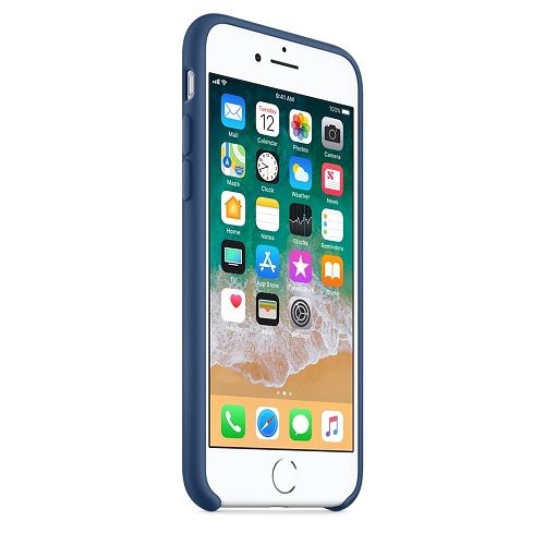 Funda silicona iPhone 7/8 textura suave  Azul cobalto