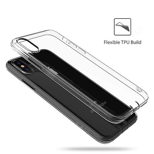 Funda silicona iphone X TPU de Alta Resistencia 0.33 mm  Transparente