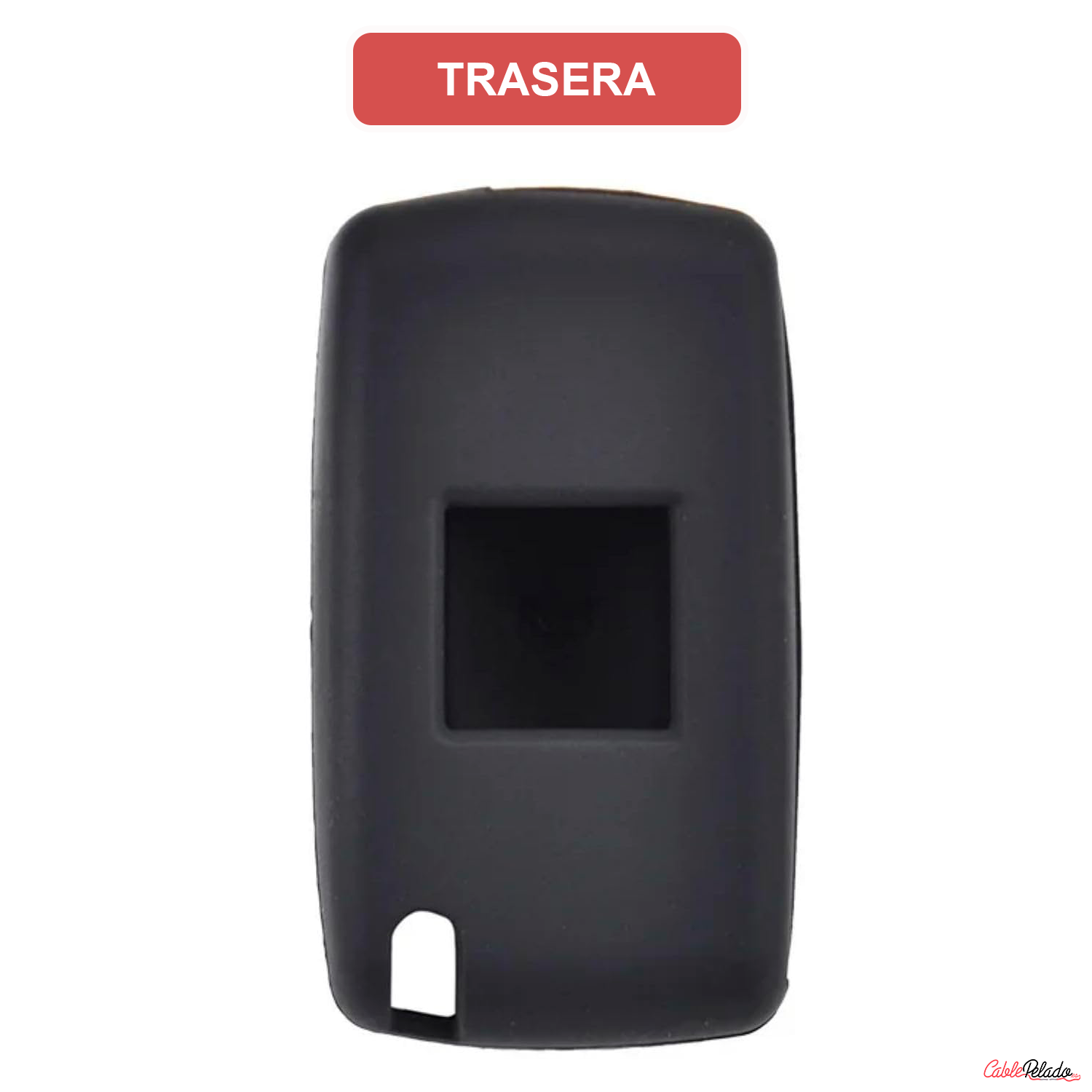 Funda Silicona Mando Llave De Coche 2 Botones Compatible Con Peugeot  Negro