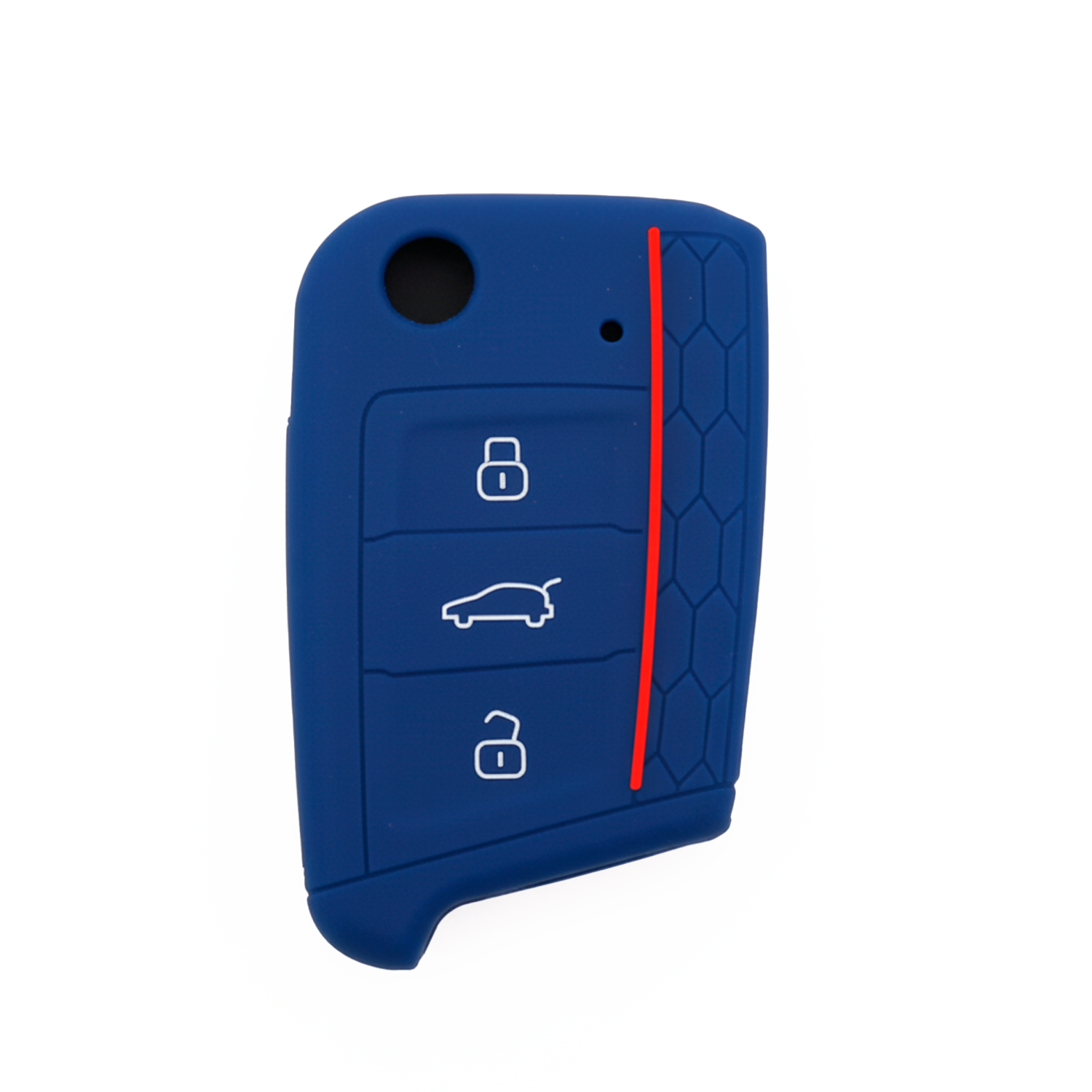 Funda Silicona Mando Llave Del Coche 3 Botones Compatible Con VW Golf 7  Azul oscuro