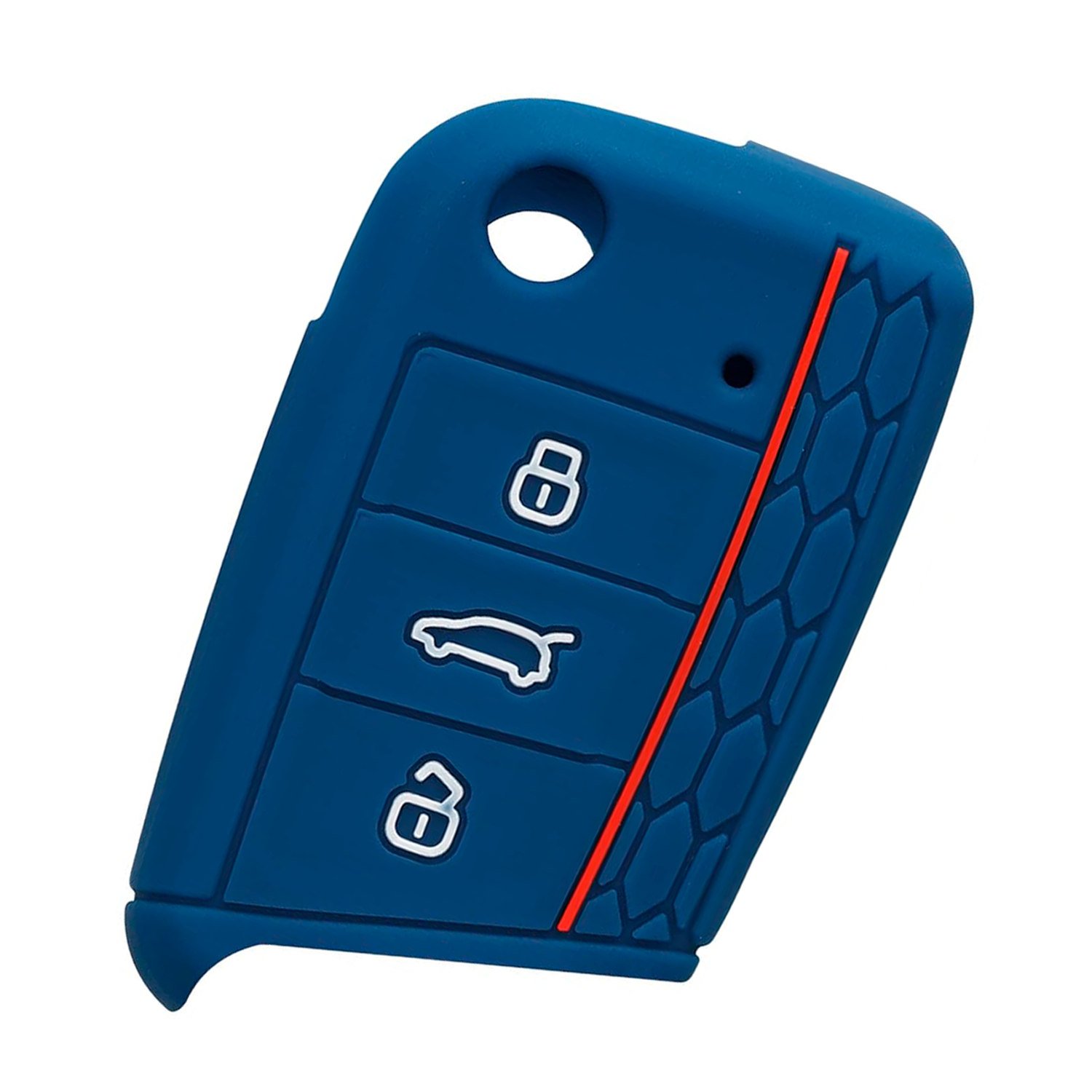 Funda Silicona Mando Llave Del Coche 3 Botones Compatible Con VW Golf 7  Azul oscuro