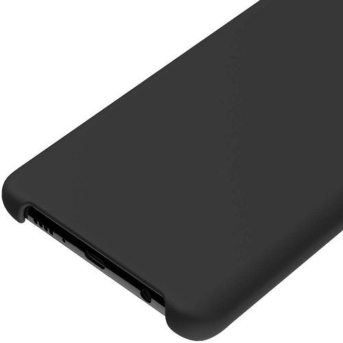 Funda silicona Samsung Galaxy S10 textura suave  Negro