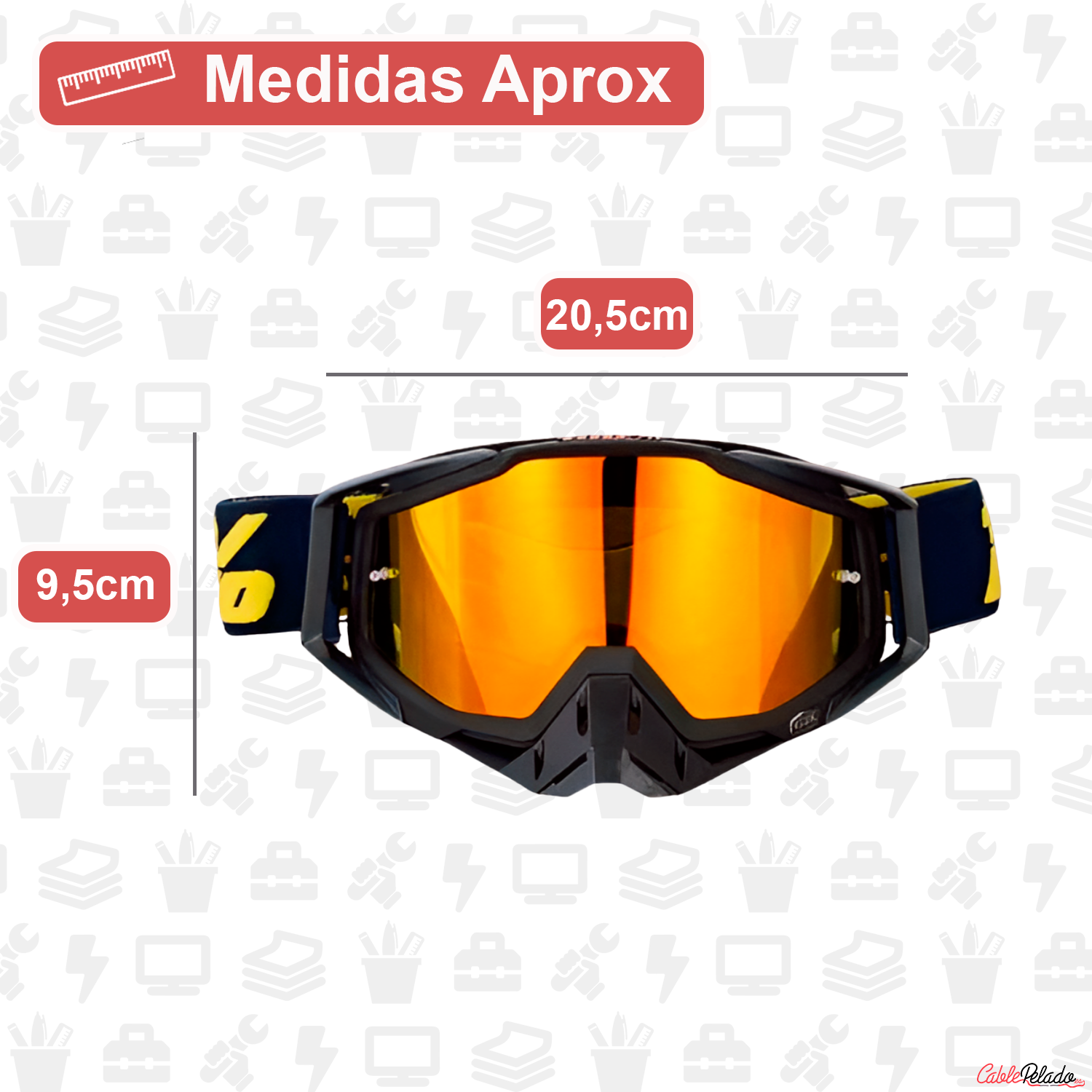 Gafas De Motocross  Negro