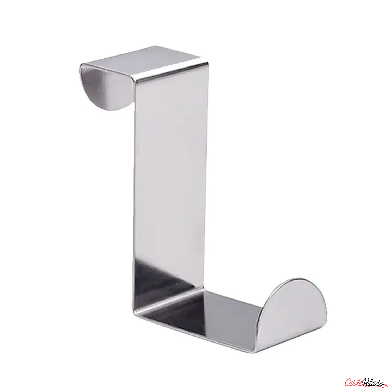 Gancho Para Puerta De Armario De Acero Inoxidable Plateado Forma Z  Plateado