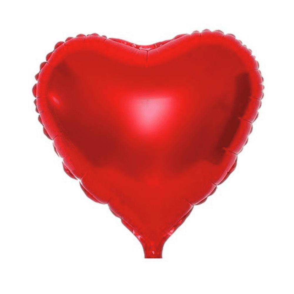Globo corazon amor san valentin 90 cm Rojo